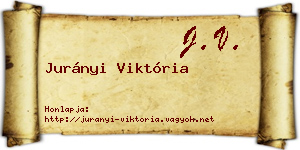 Jurányi Viktória névjegykártya